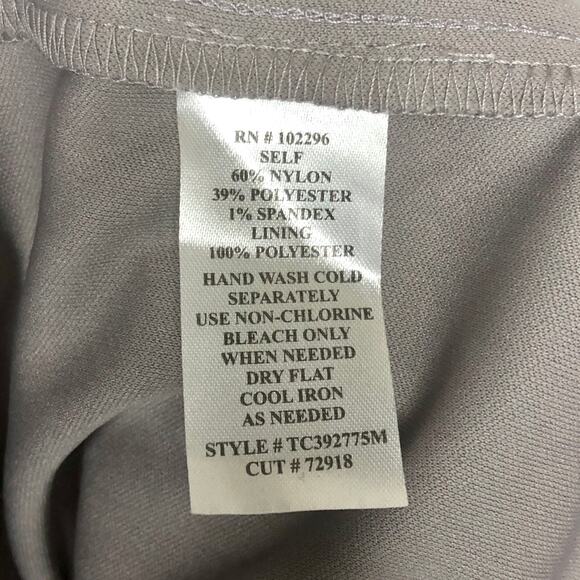 Connected Apparel Dusty Taupe Maxi Sequined Lace Evening Gown- Size 12 - Picture 9 of 10